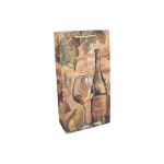 Dárková taška na 2 láhve M 18x35x9 cm Celorok