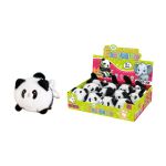 Přívěsek plyšový natahovací panda 8 cm