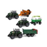 Traktor s příslušenstvím kov/plast 17 cm