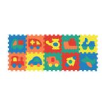Měkké puzzle bloky DOPRAVNÍ PROSTŘEDKY 32 cm