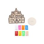 Kreativní set, obrázek + kuličková modelína