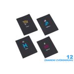 Notes 18,5x25,5 cm, 26 černých linkovaných stran - Zodiac