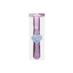 Náramek s ozdobou a glitrem 21,5 cm