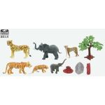 Zvířátka figurky divoká zvěř 6 ks set 10 cm