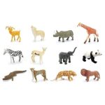 Zvířátka figurky divoká zvěř 12 ks set 10 cm