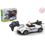 Auto policejní svítící s kouřovými efekty RC na dálkové ovládání 18 cm - český obal