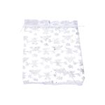 Sáček ORGANZA Vločky 25x35 cm Vánoce
