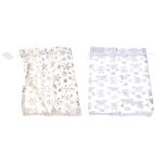 Sáček ORGANZA Vločky 25x35 cm Vánoce