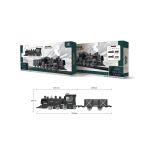 Vlak set s efekty dráha 75x75 cm mašinka 19,5 cm