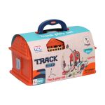 Vlaková dráha v kufříku 69 dílků 67x36,5x36,5 cm