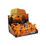 Dekorace Halloween dýně 11x6,5 cm svítící