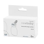 Lahvička na mléko silikonová New Baby hnědá 15cm