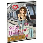 Záznamová kniha LUX A5 96 listů, linkovaná, mix 16 motivů