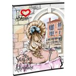 Záznamová kniha LUX A5 96 listů, linkovaná, mix 16 motivů