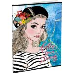 Záznamová kniha LUX A5 96 listů, linkovaná, mix 16 motivů