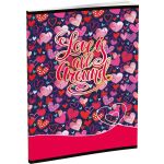 Záznamová kniha LUX A5 96 listů, linkovaná, mix 16 motivů