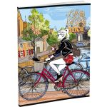 Záznamová kniha LUX A5 96 listů, linkovaná, mix 16 motivů