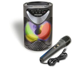 Bontempi Bezdrátový reproduktor s mikrofonem a RGB osvětlením 12,5x12,5x18 cm