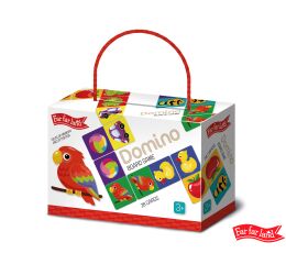 Far Far Land Domino barevné s obrázky 28 karet