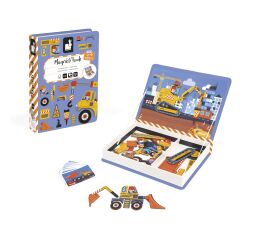 Janod Magnetická kniha Magnetibook Na stavbě