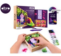 OKTO Modelování Malý svět v rámečku motiv "Netopýr" 21x21 cm