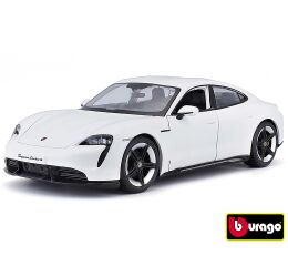 Bburago 1:24 Porsche Taycan Turbo S 2019 Carrara White
