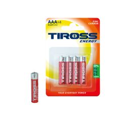 Baterie AAA (R03P, 1.5V) zinko-uhlíkové balení 4 ks
