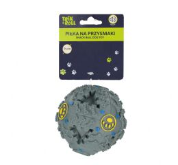 Hračka pro mazlíčky Míč na pamlsky se zvuky 9 cm