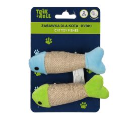 Hračka pro mazlíčky Rybky pro kočky set 2 ks 10 cm