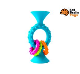 Fat Brain chrastítko pipSquiz Loops modré 13 cm