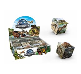 Kostka obrázkový hlavolam dinosauři 5,7 cm