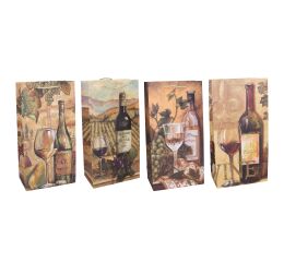 Dárková taška na 2 láhve M 18x35x9 cm Celorok