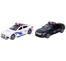 Auto policejní na setrvačník s efekty 15 cm
