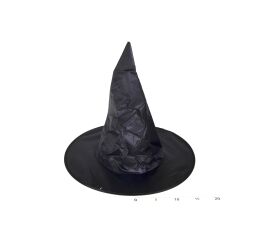 Klobouk čarodějnický černý 35x35 cm