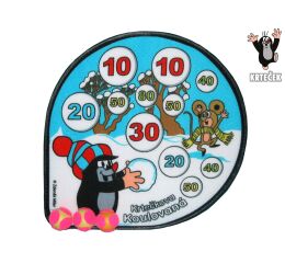 Krteček terč - suchý zip Zimní hrátky