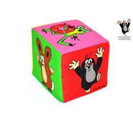 Textilní kostka Krtek 10 cm