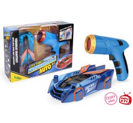 ROCK BUGGY Auto antigravitační RC s laserem 15 cm modré - Český obal