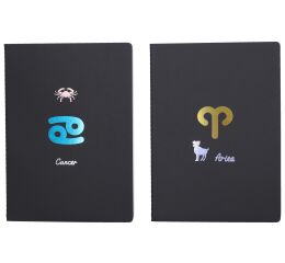Notes 18,5x25,5 cm, 34 bílých linkovaných stran - Zodiac