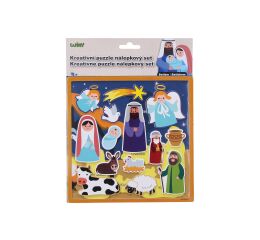 Kreativní puzzle nálepkový set 26x20 cm Betlém