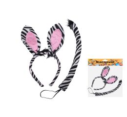 Set karneval - čelenka zebra