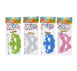 Kreativní set maska 14x36 cm s provázkem a ozdobami