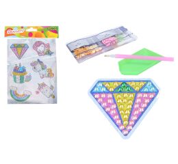 Kreativní set diamond nálepky s kamínky MIX