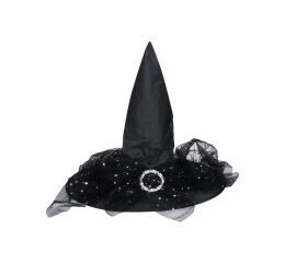 Set karneval - čarodějnický klobouk 38x33 cm
