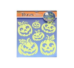 Nálepky na zeď svítící ve tmě 38x31 cm Dýně HALLOWEEN