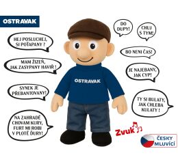 Panáček Ostravak mluvící 32cm