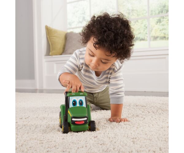 JD Kids John Deere - Traktor Johnny zmáčkni a jeď 15 cm