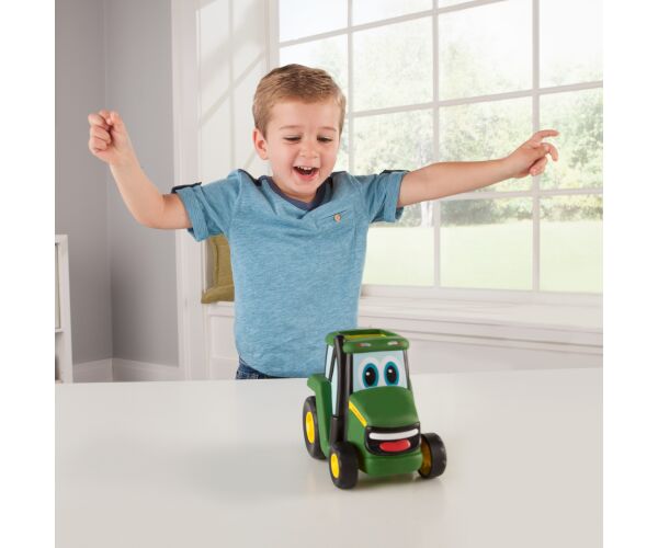JD Kids John Deere - Traktor Johnny zmáčkni a jeď 15 cm