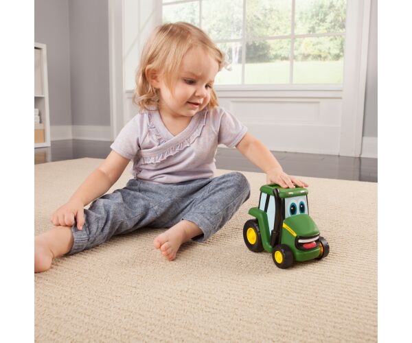 JD Kids John Deere - Traktor Johnny zmáčkni a jeď 15 cm