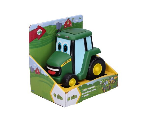 JD Kids John Deere - Traktor Johnny zmáčkni a jeď 15 cm