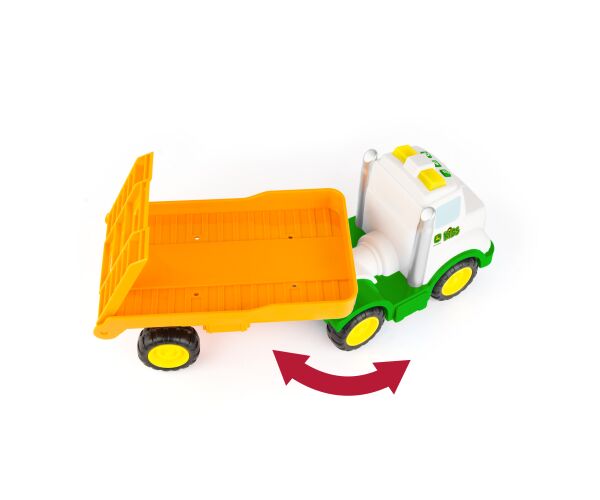 JD Kids John Deere - Traktor Johnny s tahačem 37 cm